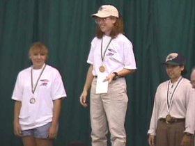 On the podium for winning this year's National Sport Pistol title