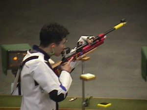 Shooting in the Atlanta World Cup Final for Air Rifle